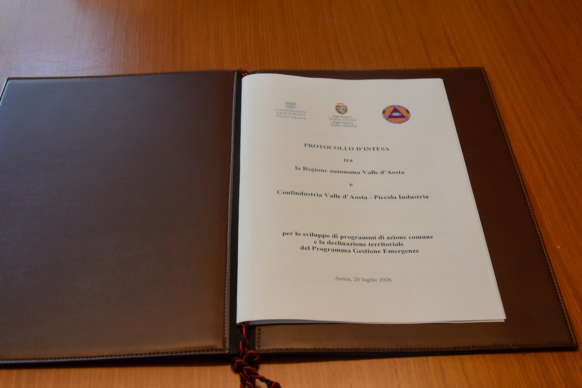 Il Protocollo d'Intesa tra Confindustria e la Regione
