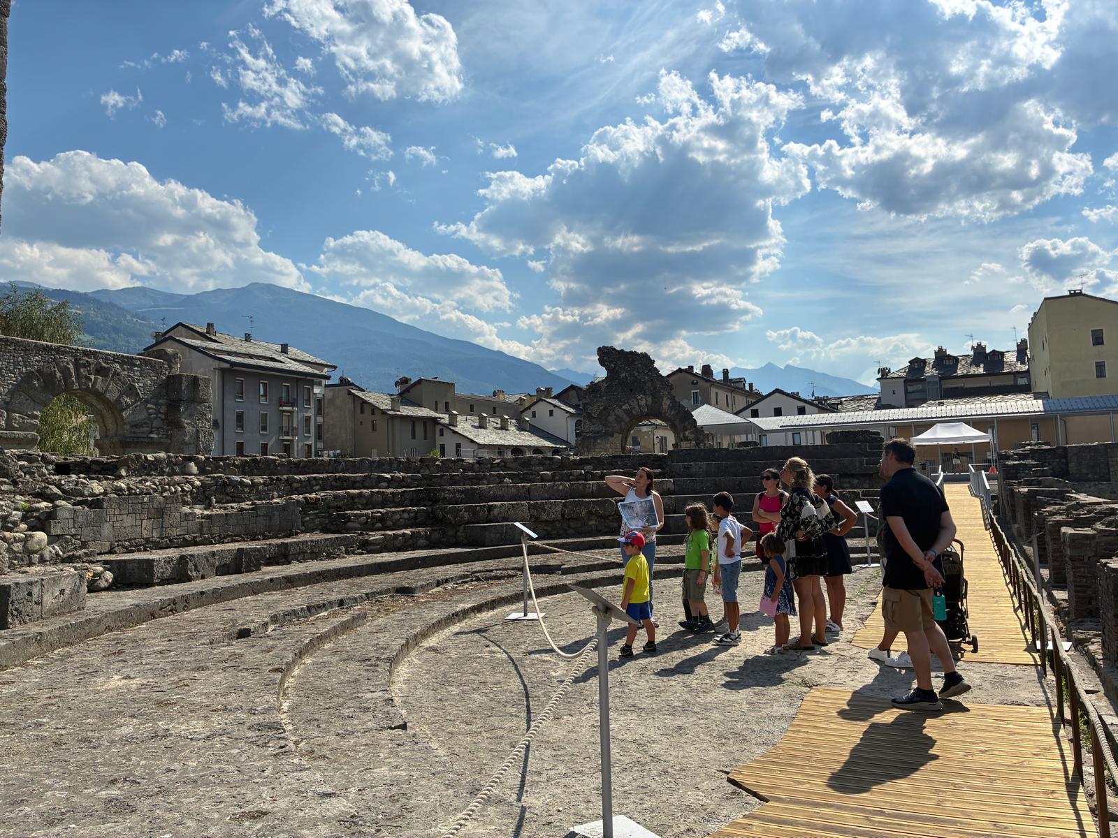 In scena nell'antica Aosta