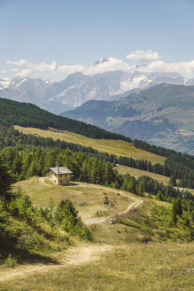 Landscape Pila Aosta bike park 2026