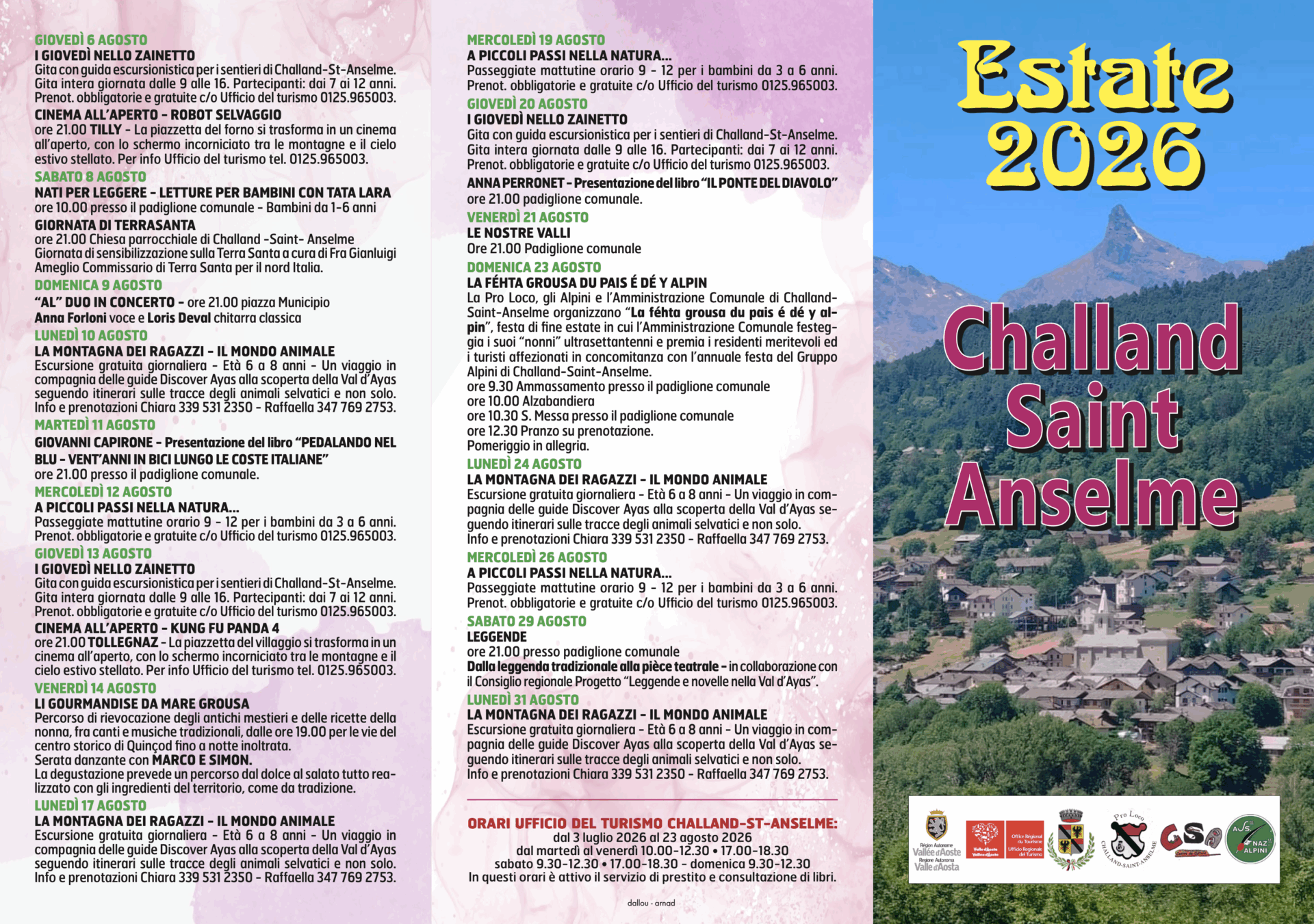 Locandina estate 2026 Challand