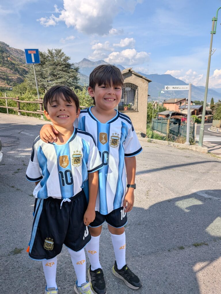 Tifosi argentini Aosta