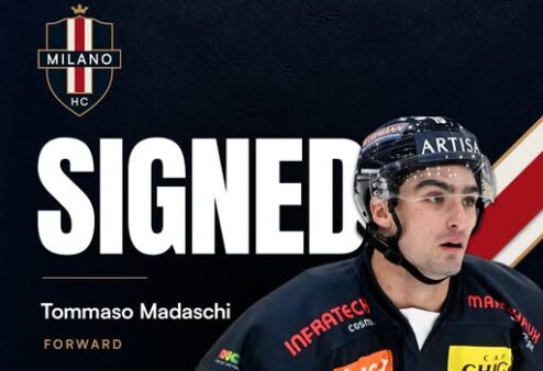 Tommaso Madaschi firma per il nuovo Milano Hockey Club