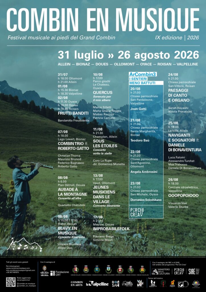 Locandina Combin en Musique 2026
