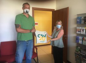 Alessandro Bruno presidente Petite Ferme du Bonheur e Francesca Jaccond segretaria CSV