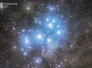 L’ammasso stellare aperto delle Pleiadi M45 ripreso durante il 31° Star Party a Saint-Barthélemy. Credit: Lorenzo Condello/Osservatorio Astronomico di Genova - Sezione Astrofili dell'Università Popolare Sestrese - Associazione Culturale Onlus