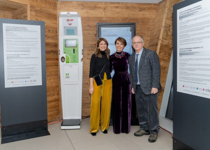 La stazione di cardiometraggio a Punta Helbronner