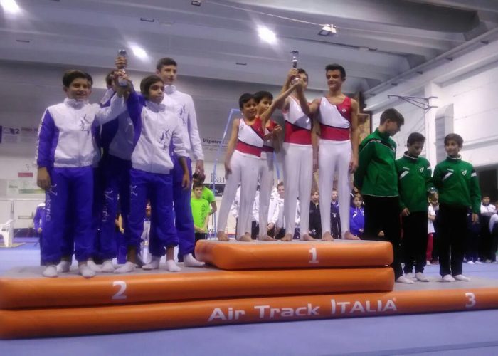 Il podio della C2: Ruben Vitulli, Lorenzo Mattana, Gabriele Lupieri e Tommaso Morra di Cella