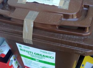 Bidone raccolta differenziata rifiuti organici