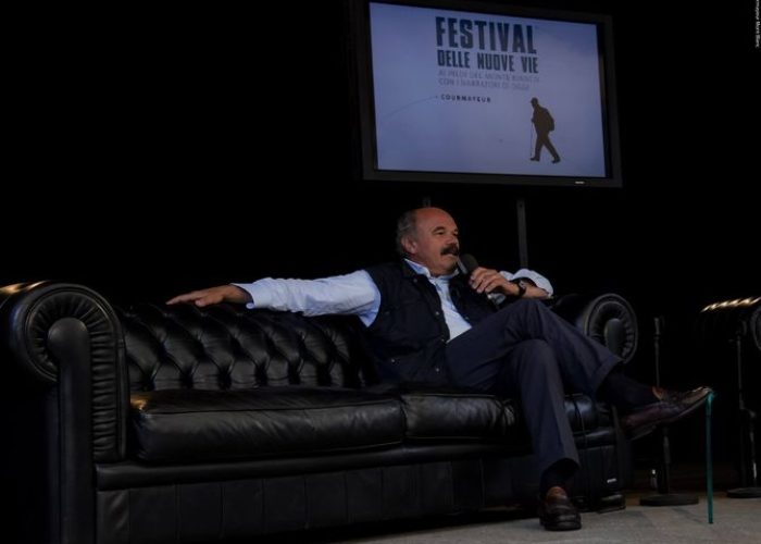 Oscar Farinetti al Festival delle Nuove vie di Courmayeur