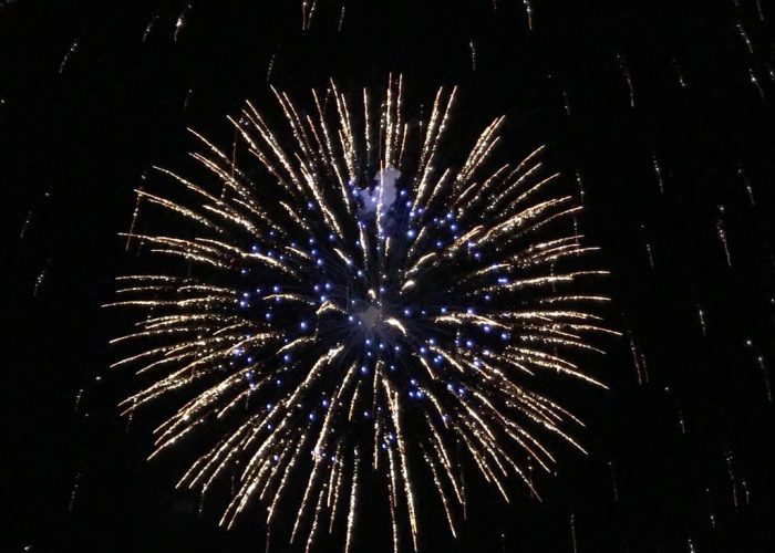 I fuochi d'artificio al carnevale di Pont-Saint-Martin
