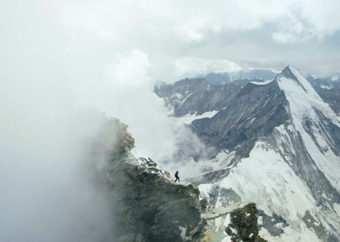 Kilian Jornet Burgada sulla Cresta del Leone, Monte Cervino