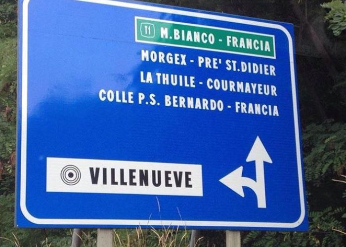 Un altro cartello sbagliato a Villeneuve