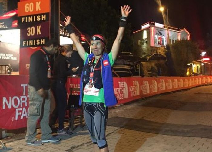 Francesca Canepa sul traguardo