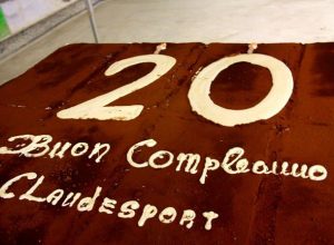 La mega torta dei festeggiamenti del #claude20