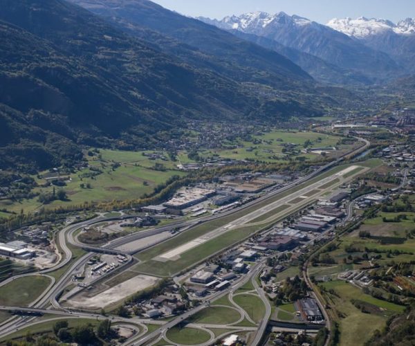 L'aeroporto "Corrado Gex" di Aosta