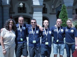 Lo staff dell'Asd Valdostana al Trofeo Città di Aosta
