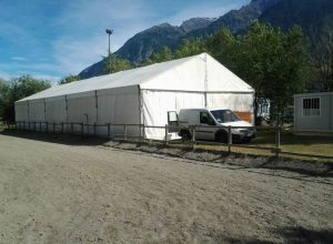 Preparativi per l'inaugurazione del maneggio ad Aosta