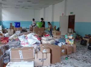 I beni di prima necessità raccolti dai Giovani Democratici