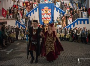 Carnevale storico di Verrès - Presentazione Caterina di Challand e Pierre d'Introd