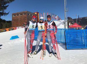 La staffetta femminile con con Emilie Jeantet, Noemi Glarey e Federica Cassol