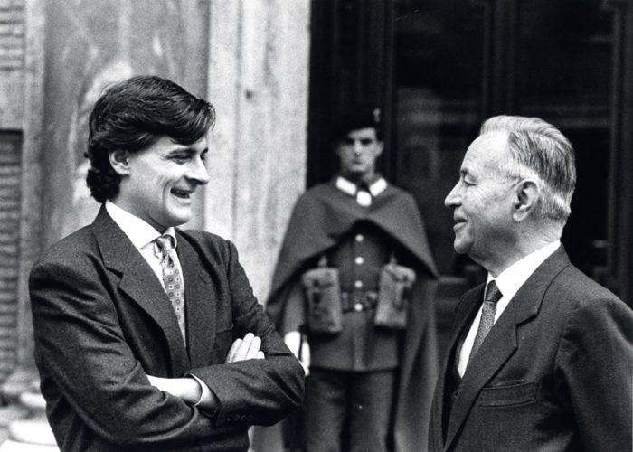 Luciano Caveri e Cesare Dujany -  Foto www.caveri.it