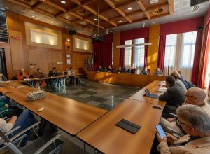 Una riunione del Cosp - Comitato per l’ordine e la sicurezza pubblica