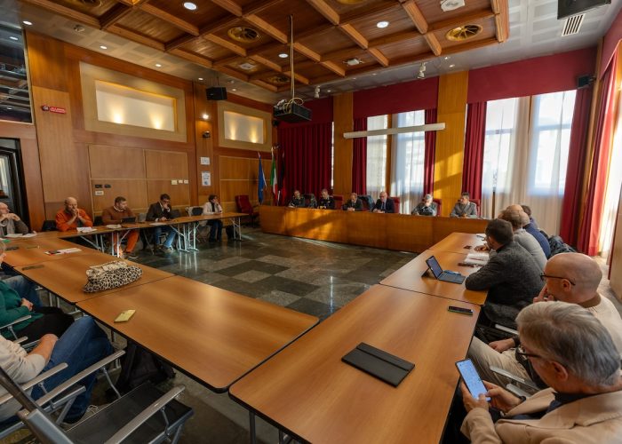 Una riunione del Cosp - Comitato per l’ordine e la sicurezza pubblica