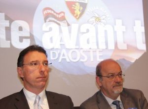 La presentazione delle candidature di Lanièce e Marguerettaz