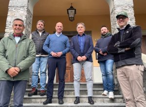 Da sx: Ephrem Truchet, Massimo Rey, François-Xavier Laffin, Roberto Rota, Simone Casale Brunet e Federico Perrin