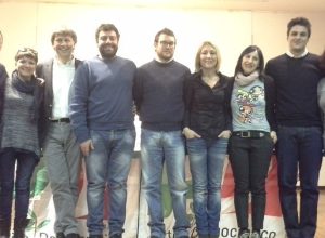 il Segretario Regionale del Pd Vda con i componenti della segreteria