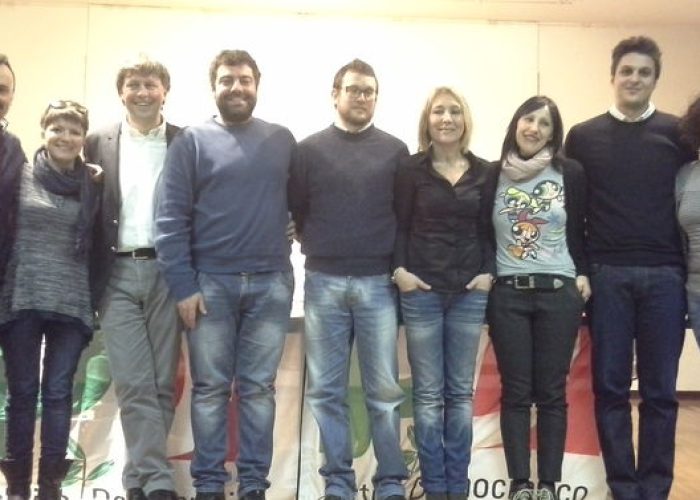 il Segretario Regionale del Pd Vda con i componenti della segreteria