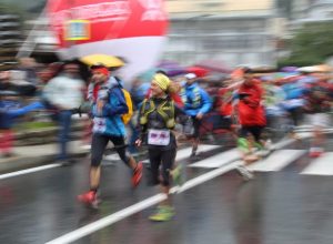 Partenza Tor des Géants 2015 - Foto Evi Garbolino