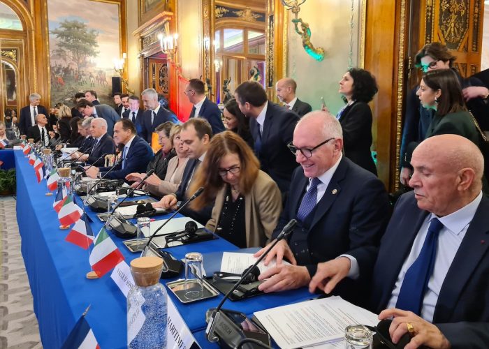 Il presidente della Regione Renzo Testolin a Nizza