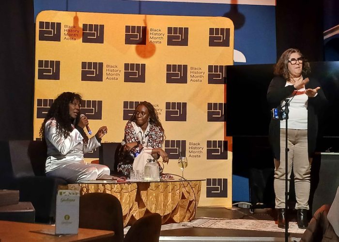 Nogaye Ndiaye, con Ranzie Mensah, ospite della rassegna Black History Month