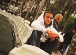 Simone Montegrandi, in uno scatto dalla suo profilo di Facebook