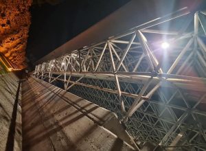 La nuova illuminazione del parcheggio Carrel