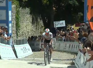 Filippo Agostinacchio ai campionati italiani Gravel a Siena
