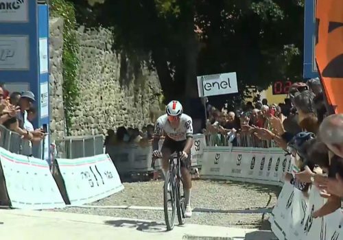 Filippo Agostinacchio ai campionati italiani Gravel a Siena