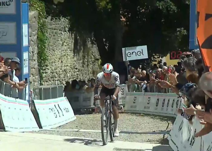 Filippo Agostinacchio ai campionati italiani Gravel a Siena