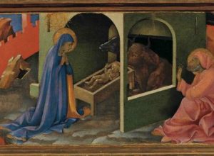 Lorenzo Monaco, Pannello della predella della Pala di santa Trinita (Natività), Firenze, Museo di San Marco. Archivio Giunti/ © Rabatti & Domingie