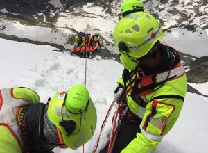 Aggiornamento Soccorso Alpino Valdostano a Punta Cian