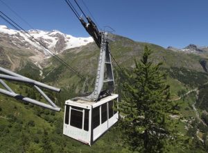 La funivia Staffal-Sant’Anna, a Gressoney-La-Trinité