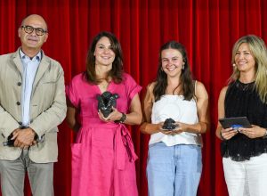 GPFF Cerimonia di premiazione (da sin) Michel Martinet Pippa Ehrlich Yaz Ellis Luisa Vuillermoz