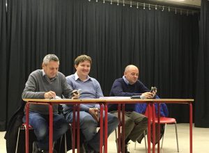 Conseil Fédéral - da destra David Follien, Erik Lavevaz e Osvaldo Chabod