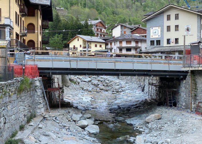 Il lavori al ponte di Gaby