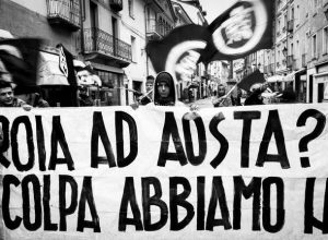 Lo striscione di Capapound - Ph. Erick Gianfilippo
