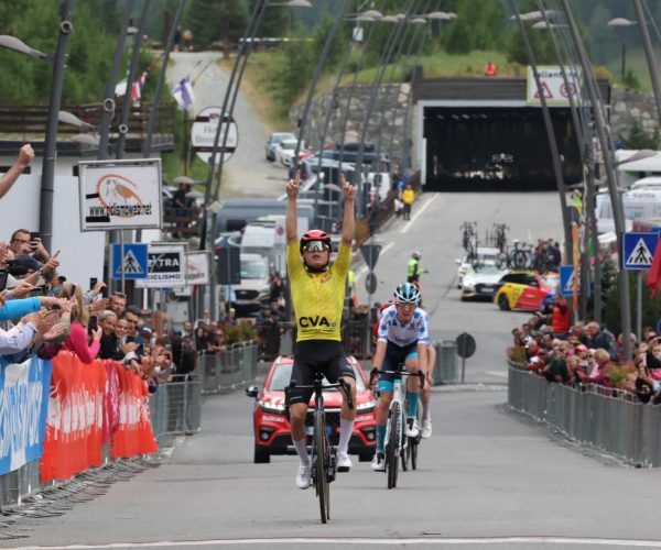 Jarno Widar al traguardo di Breuil Cervinia