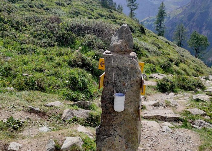 Un barattolo sui sentieri a Gressoney-La-Trinité