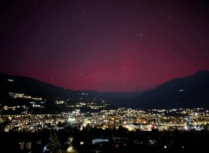 L'aurora boreale del 10 ottobre fotografata da Vincenzo Cammarata