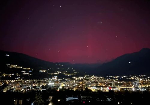 L'aurora boreale del 10 ottobre fotografata da Vincenzo Cammarata